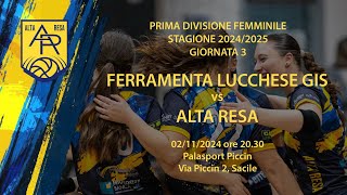 Giornata 3  Ferramente Lucchese GIS vs Alta Resa [upl. by Assenyl]