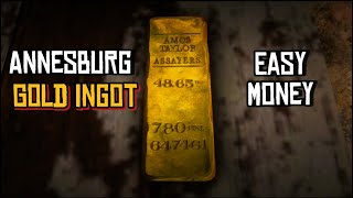 RDR2  Sketched Map Location  Annesburg Gold Ingot  Reed Cottage  Easy 300 Full Guide [upl. by Luapnaej]