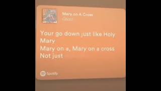 Mary on a Cross x lyrics edit c88lgurl [upl. by Bandler254]