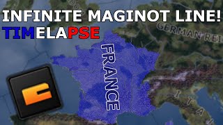 INFINITE MAGINOT LINE FOR FRANCE  HOI4 Timelapse shorts [upl. by Faucher]