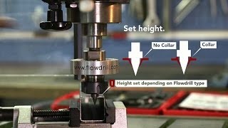 Flowdrill Instruction  Starter set  Thermal friction drilling [upl. by Ecnahc]