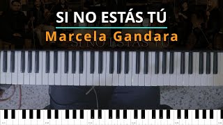 TUTORIAL Si No Estás Tú  Marcela Gandara Kevin Sánchez Music [upl. by Pressey]