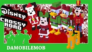 ★ Disney Crossy Road Christmas Update  All Secret Characters Unlock  Holiday Mickey [upl. by Codding]