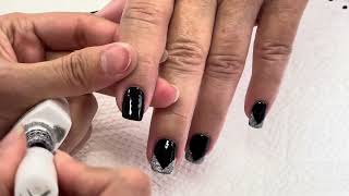 Simple black nail art design inspiration [upl. by Sedda]