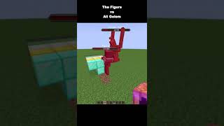 The Figure Roblox Doors vs All Golem minecraft golem warden shorts [upl. by Ettenuj]