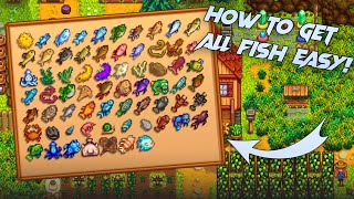 Stardew Valley How To Get All FishAll Locations Fish Guide [upl. by Llerrod41]