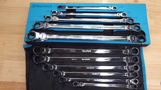 DuraTech Extra Long Flex Head Ratcheting Wrench Set  Metric and SAE [upl. by Zahc]