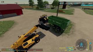 Silage Bales Fs22 County Line Time Lapse Realistic Ep 2 [upl. by Ynettirb960]