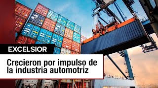 Exportaciones de México registran un aumento del 13 en febrero [upl. by Aninaj389]