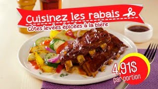 Cuisinez les rabais  recette rapide de côtes levées à la bière [upl. by Ursulina]