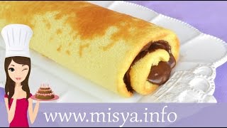 Rotolo alla Nutella la ricetta di Misya [upl. by Sucramd]