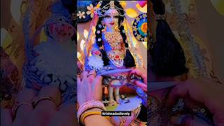 Radha ashtami par radha rani k charan Darshan 🙏😊🧿 krishnadasilovely lovelykizindagi [upl. by Todhunter15]