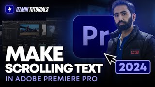 How to Add Scrolling Text Tutorial Premiere Pro 2023 [upl. by Brott]