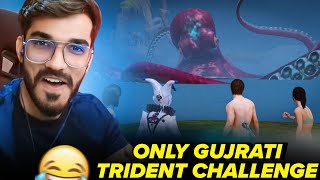 Snax Completing Trident Challenge Only In Gujarati😂 Funny Highlight🤣 [upl. by Philbo311]