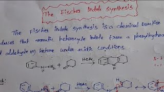 The Fischer indole synthesis Tamil CSIR NET GATE SET [upl. by Alac]