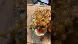 Seafood Etouffee Baked Potato hiphop officialjamia food foodie [upl. by Melisenda571]