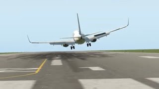 Ryanair B737800 WINDY landing at Limoges Airport on XPlane 11  REPLAY aviation france ryanair [upl. by Chally]