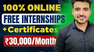 9 Online Internships For College Students with FREE Certificate ➤ Work From Home Internship [upl. by Yarehs]