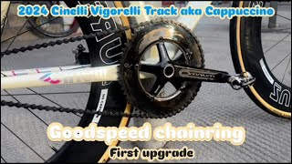 2024 Cinelli Vigorelli Special White AluminiumTrackBike S01E02 Goodspeed chainring  Fixie Corner [upl. by Garges]