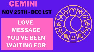 GEMINI Weekly Horoscope Your Relationships Are About to TRANSFORM  Nov 25Dec 1st [upl. by Yorker]