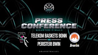 Telekom Baskets Bonn v Peristeri bwin  Press Conference  BCL 202324 [upl. by Arza947]