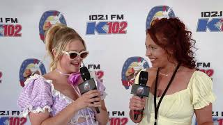 K102s 2023 Winstock Interviews  Hailey Whitters [upl. by Fotinas271]