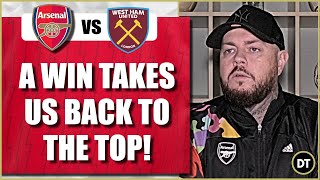 Arsenal v West Ham  A Win Will Take Us Back To The Top  Match Preview [upl. by Nibroc]