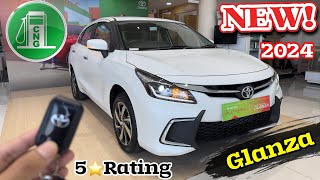 New 2024 Model Toyota Glanza Cng Review  Price  Mileage  Feature  Toyota glanza 2024 model [upl. by Nnayllehs]