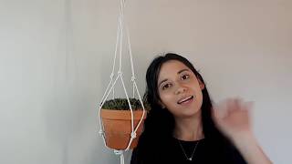 Cómo crear un Porta Macetas de Macramé en 5 min FÁCIL [upl. by Hilarius]