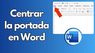 Cómo centrar la portada en Word tutorial Office [upl. by Ahtiekal]