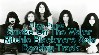 Deep Purple Smoke On The Water Ritchie Blackmore Solo Backing Track With Tablature [upl. by Silber]