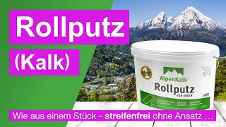 Rollputz einfach verputzen  wie aus einem Stück  streifenfrei ohne Ansatz … [upl. by Wampler]