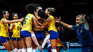 Incedeble Volleyball Actions by Brazil  Unforgettable Moments  World Championship 2022 HD [upl. by Brookner738]