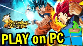 🎮 How to PLAY  DRAGON BALL LEGENDS  on PC ▶ DOWNLOAD and INSTALL Usitility2 [upl. by Nalla]