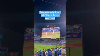 Pete Alonso’s 3 run Mets Watch Party fan reaction  Citi Field mets baseball lfgm mlb [upl. by Ralf]