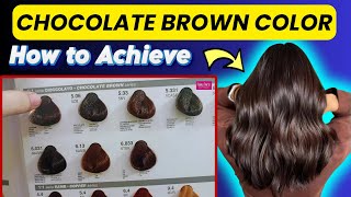 How to Achive Chocolate Brown Hair Colour [upl. by Barri]