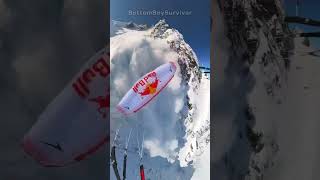 Skier avoids avalanche [upl. by Perri]