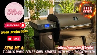 Z GRILLS Wood Pellet Grill Smoker with PID 20 Controller 700 Rain Cover for Outdoor BBQ 7002C [upl. by Yddur]