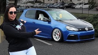 Sarahs Bagged MK6 Golf R  Alpine VAG Fair [upl. by Aowda]