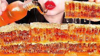 ASMR RAW HONEYCOMB HONEY JELLY 벌집꿀 꿀젤리 먹방 咀嚼音ハチの巣 ハニカム EATING SOUNDS NO TALKING MUKBANG ZOEY ASMR [upl. by Llewoh]