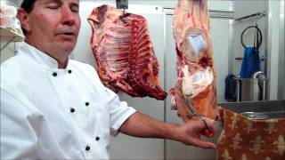 Part 3  How to bone a hind quarter of beef demonstration by Master Butcher Michael Cross [upl. by Gavan340]