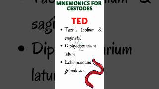 Cestodes Mnemonic  How to Memorize Cestodes Classification microbiology parasitology cestodes [upl. by Sulohcin]