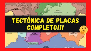 🌎 TECTONICA DE PLACAS completo 🌋 Movimiento de las placas Principales Placas Deriva continental [upl. by Lezley20]