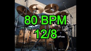 Drums Beat 128 80 bpm no fills [upl. by Anihsat]