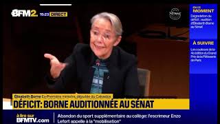 Elisabeth Borne auditionnée au Sénat sur la dégradation du déficit [upl. by Athalie]