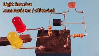 Light sensor Automatic OnOff Switch 😱😱  BC 547 Transistor MMtechno88 DIY circuits for Beginners [upl. by Ierdna53]