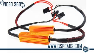 Resistenze Corazzate H7 Canbus 100w 5ohm di QUALITA  Spegni Spia Kit LED  Prodotto 360° QSPCARS [upl. by Silrac]