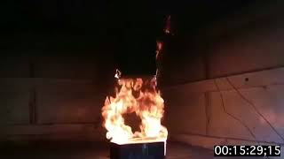 GREENROCK  fire test saltwater battery [upl. by Assilen]