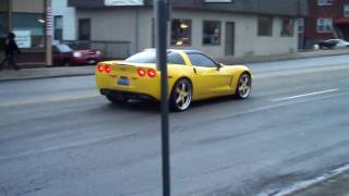 C6 Corvette on 22quot Asantis Drive Away [upl. by Cirilla]