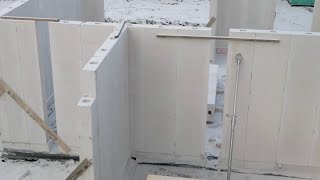 Ytong Panel SWE produced in Poland Quick installation of walls on a construction site in Rybnik [upl. by Norrabal403]